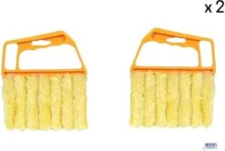 Merkloos 2 Stuks Luxaflex Reiniger - Lamellen Borstel - Stof Verwijderaar - Jaloezie Stoffer - Stofvrij