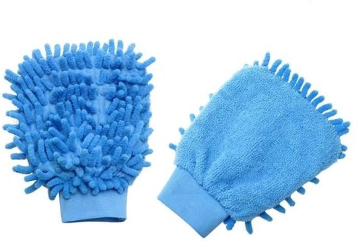 Merkloos Microvezel Autowashandschoen – Microvezel Schoonmaakhandschoen Dubbelzijdig - Auto Wassen - 2 Stuks - Blauw 3 Merkloos Microvezel Autowashandschoen – Microvezel Schoonmaakhandschoen Dubbelzijdig - Auto Wassen - 2 Stuks - Blauw