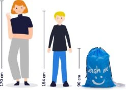 Wonair - Grote Waszak - 60x90cm - Hemelsblauw - Met Trekkoord En Draagband 17 Wonair - Grote Waszak - 60x90cm - Hemelsblauw - Met Trekkoord En Draagband -Huishoud Verkoop 1200x860