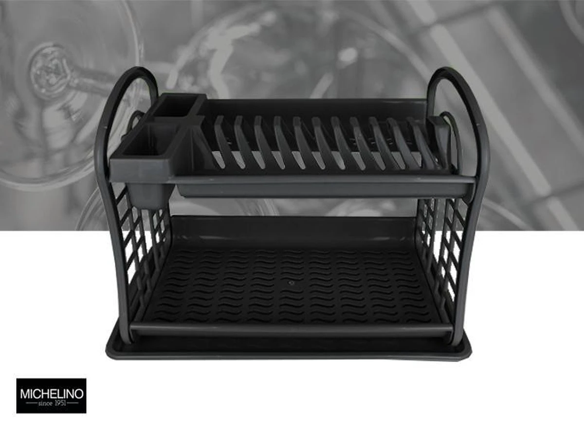 Hoffmans Afdruiprek - 2 Verdiepingen - 47x28x34 Cm 5 Hoffmans Afdruiprek - 2 Verdiepingen - 47x28x34 Cm - Afbeelding 3