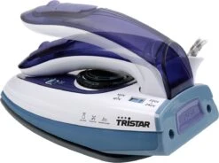 Tristar Reisstrijkijzer ST-8152 - Stoomstrijkijzer Travel – 1000 Watt – Inklapbaar - Blauw Wit -Huishoud Verkoop 1200x892 2