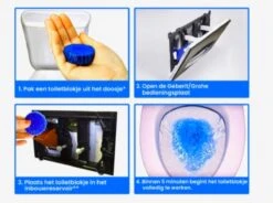 Merkloos Toiletblokjes Voor Inbouwreservoirs – WC-blokjes – Toiletblokken In Een Voordeelverpakking – 30 Stuks -Huishoud Verkoop 1200x895