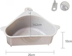 Merkloos Gootsteenorganiser Grijs - Sponshouder - Aanrecht Organiser - Vaatdoek Houder - Gootsteen Organiser - Gootsteen Bakje - Gootsteen Organiser- Gootsteenorganiser - Gootsteen Houder - Gootsteenzeef -Huishoud Verkoop 1200x932