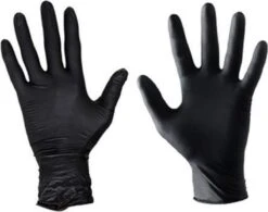 Handschoenen Wegwerp Nitril - Latex Vrij - Ongepoederd - Zwart - Maat L - 100 Stuks -Huishoud Verkoop 1200x949 1