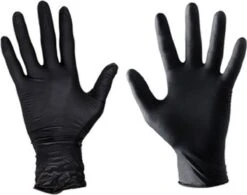 Merkloos Handschoenen Wegwerp Nitril - Latex Vrij - Ongepoederd - Zwart - Maat M - 100 Stuks -Huishoud Verkoop 1200x949 4