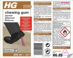HG Chewing Gum Remover (HG Product 97) - 200ml - Bevriest Kauwgom 10 HG Chewing Gum Remover (HG Product 97) - 200ml - Bevriest Kauwgom -Huishoud Verkoop 1200x967 2