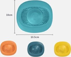 Merkloos Luxe Doucheputje Afvoer Plug Zeef Stopper Stop - Universele Haarfilter Haarvanger Gootsteenstop Afvoerstop Onderdeel Afvoerputje Stopper Putje Rooster Voor Wastafel Gootsteen Spoelbak Bad Douchebak Keuken Wasbak Badkuip Aanrecht - Siliconen - Blauw -Huishoud Verkoop 1200x970