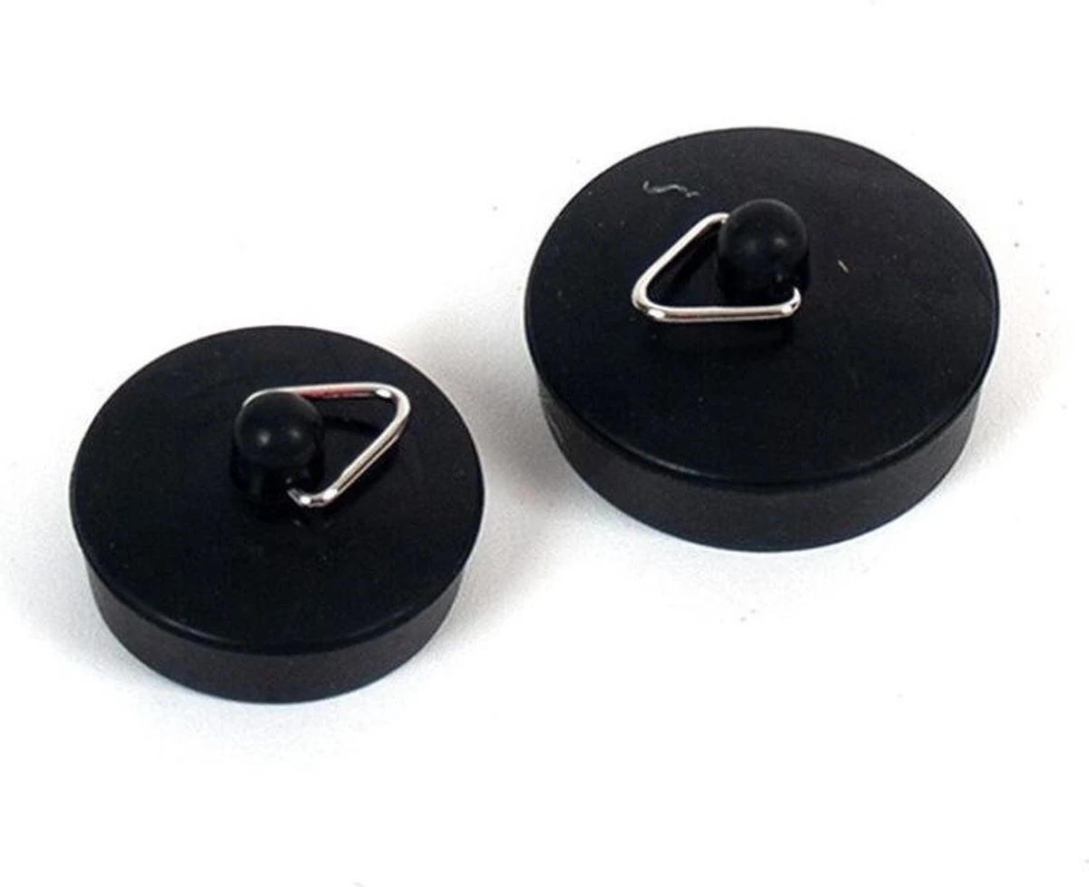 Merkloos Aanrecht Wasbak/wastafel Gootsteen Afsluitdoppen 4x Stuks Kunststof/rubber Zwart - In Een 2 Formaten Mix 3 Merkloos Aanrecht Wasbak/wastafel Gootsteen Afsluitdoppen 4x Stuks Kunststof/rubber Zwart - In Een 2 Formaten Mix