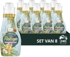Robijn Collections Kokos Wasverzachter - 8 X 30 Wasbeurten - Voordeelverpakking