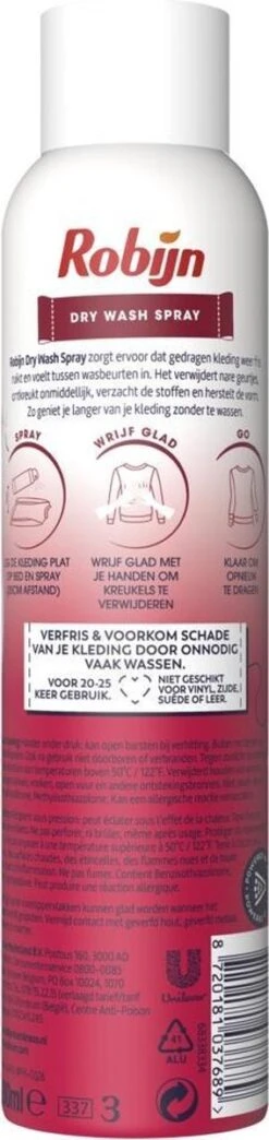 Robijn Pink Sensation Dry Wash Spray 200 Ml -Huishoud Verkoop 284x1200 2
