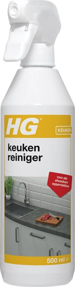 HG Keuken Reiniger - 500ml - Effectief En Hygiënisch - Voor Alle Afwasbare Oppervlakken -Huishoud Verkoop 315x1200 1
