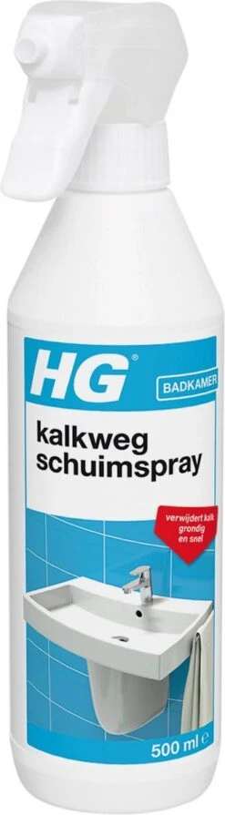 HG Kalkweg Schuimspray - 500ml - 100% Glans - Verwijdert En Voorkomt Kalk - Biologisch Afbreekbaar -Huishoud Verkoop 331x1200 3