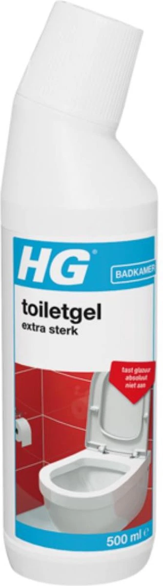 HG Toiletgel Extra Sterk - 500ml - Verwijdert De Hardnekkigste Aanslag - Tast Niet Glazuur, Roestvrijstaal En Chroom Niet Aan - Biologisch Afbreekbaar 3 HG Toiletgel Extra Sterk - 500ml - Verwijdert De Hardnekkigste Aanslag - Tast Niet Glazuur, Roestvrijstaal En Chroom Niet Aan - Biologisch Afbreekbaar