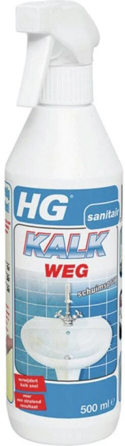 HG Kalkweg Schuimspray - 500ml - 100% Glans - Verwijdert En Voorkomt Kalk - Biologisch Afbreekbaar -Huishoud Verkoop 337x1200 1