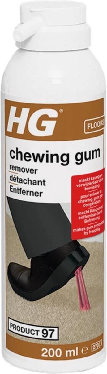 HG Chewing Gum Remover (HG Product 97) - 200ml - Bevriest Kauwgom 3 HG Chewing Gum Remover (HG Product 97) - 200ml - Bevriest Kauwgom