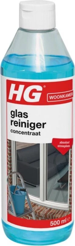 HG Glasreiniger Concentraat - 500ml - Reinigt Streeploos - De Keuze Van Professionele Glazenwassers -Huishoud Verkoop 369x1200 3