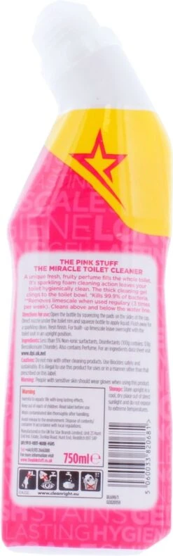 The Pink Stuff The Miracle Toilet Cleaner - Toiletreiniger - 750ml -Huishoud Verkoop 375x1200 2