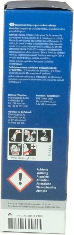 Bosch / Siemens Kookplaat Onderhoudsset - Onderhoudsset Voor Keramische Oppervlakken -Huishoud Verkoop 377x1200 2