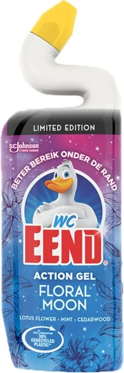 WC Eend Toiletreiniger Action Gel Floral Moon - 6x 750 Ml - Voordeelverpakking -Huishoud Verkoop 399x1200 1