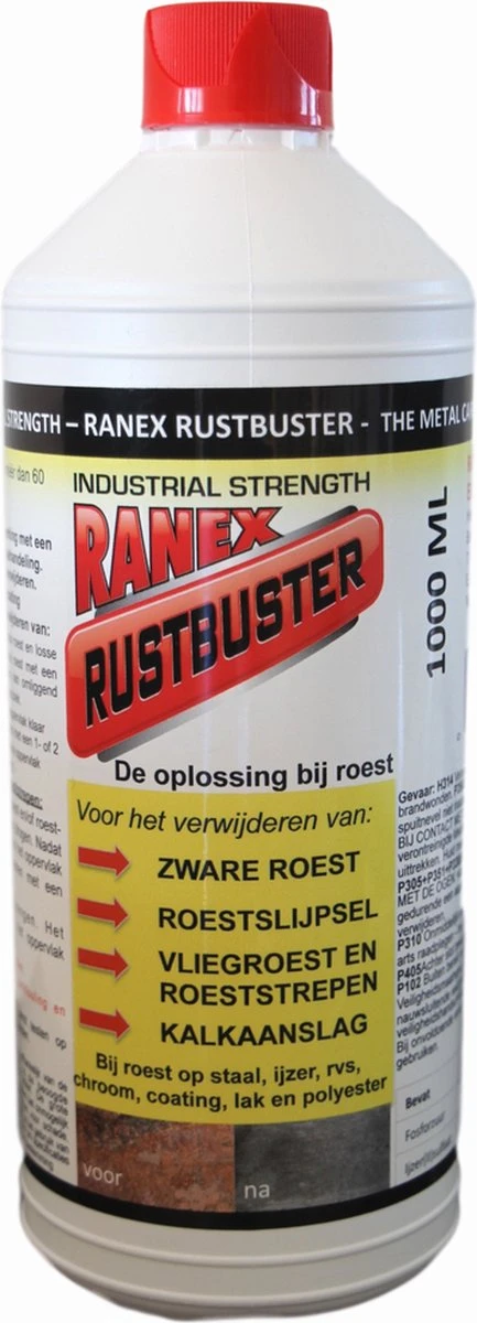 Ranex Rustbuster - Roestverwijderaar 1 Liter 12 Ranex Rustbuster - Roestverwijderaar 1 Liter - Afbeelding 10