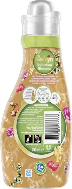 Robijn Collections Bohemian Blossom Wasverzachter - 8 X 30 Wasbeurten - Voordeelverpakking -Huishoud Verkoop 460x1200