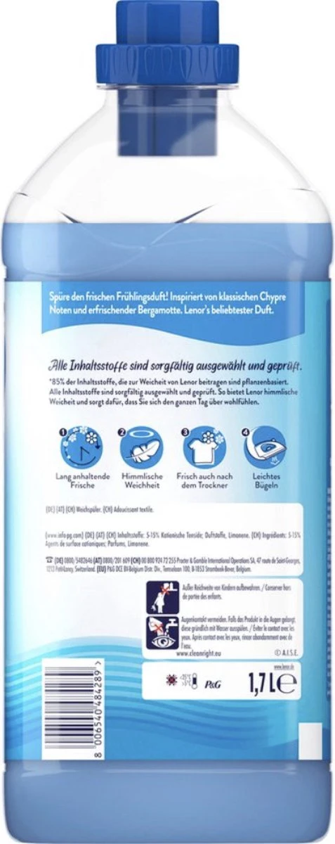 LENOR APRILFRIS WASVERZACHTER -8X21 WASBEURTEN-ST 525ML 4 LENOR APRILFRIS WASVERZACHTER -8X21 WASBEURTEN-ST 525ML - Afbeelding 2