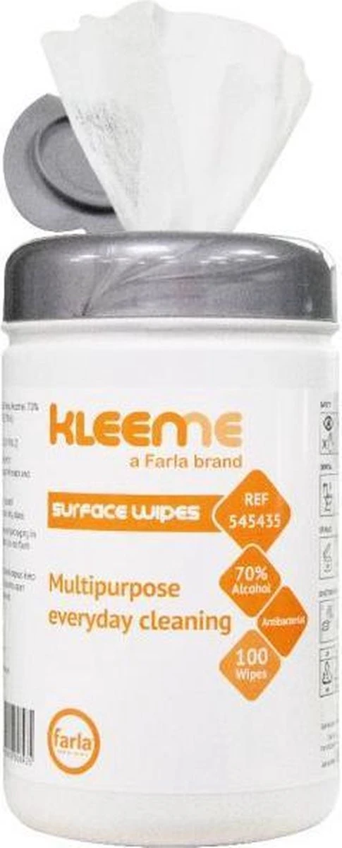 Schoonmaakdoekjes - Ontsmettingsdoekjes - Desinfectiedoekjes - Desinfectie Doekjes - KleenMe - Alcohol Doekjes - Alcoholdoekjes - Allesreiniger Zachte Antibacteriële Alcohol Wipes- 100 Doekjes - Met Dispenser - 70% Alcohol - 185 X 110mm 3 Schoonmaakdoekjes - Ontsmettingsdoekjes - Desinfectiedoekjes - Desinfectie Doekjes - KleenMe - Alcohol Doekjes - Alcoholdoekjes - Allesreiniger Zachte Antibacteriële Alcohol Wipes- 100 Doekjes - Met Dispenser - 70% Alcohol - 185 X 110mm