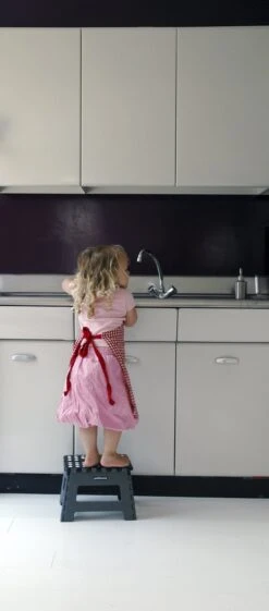 PUHLMANN - Inklapbare Kruk, JAMES, Plastic, Grijs, 22 Cm Hoog, Max 100 Kilo -Huishoud Verkoop 528x1200 3