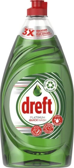 Dreft Platinum Quickwash Original - Vloeibaar Afwasmiddel - Tot 3x Sneller Schoonmaken Van Het Vet - Voordeelverpakking 8 X 780ml -Huishoud Verkoop 529x1200