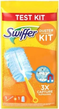 Swiffer Stof Magneet Starter Kit (handle + 1 Linnen) -Huishoud Verkoop 650x1200