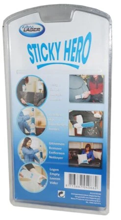 Aqua Laser Sticky Hero - KLedingborstel - Blauw/Wit -Huishoud Verkoop 659x1200