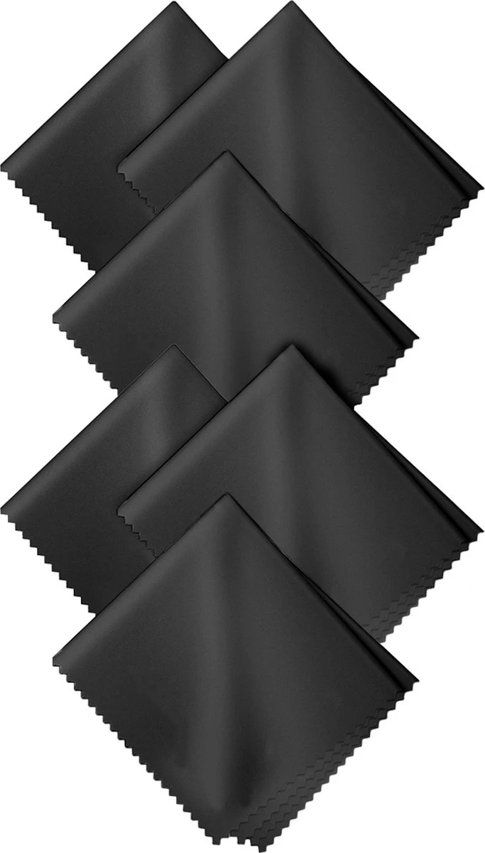 MMOBIEL 6 Pack Microfiber Reinigingsdoeken Wasbaar - 18 X 15cm - Zwart 3 MMOBIEL 6 Pack Microfiber Reinigingsdoeken Wasbaar - 18 X 15cm - Zwart