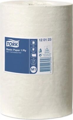 Tork Universal M1 Papier 1-laags Wit 22cm X 120 Meter - Doos 11 Rol 120123 -Huishoud Verkoop 734x1200 1
