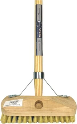 Synx Tools Luiwagen Fiber 22cm - Schrobber - Vloerschrobber - Schoonmaakbezem - Schrobborstels - Incl. Steel 150 Cm -Huishoud Verkoop 748x1200