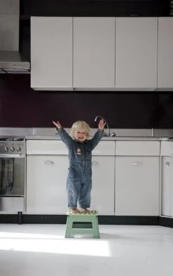 PUHLMANN - Inklapbare Kruk, JAMES, Plastic, Groen, 22 Cm Hoog, Max 100kilo -Huishoud Verkoop 755x1200 1