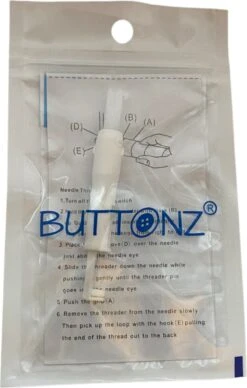 Buttonz® - Naaimachine Draaddoorhaler Wit - Draad Rijger - Naalddoorsteker - Draaddoorsteker - Naaldbedrader Handig Draad Door Naald Hulp Tool Naaldinrijger -Huishoud Verkoop 763x1200
