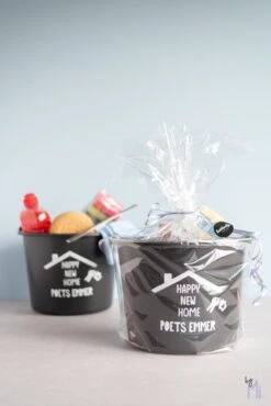 ByMi| Poetsemmer Happy New Home | Cadeautje Huis |Housewarming |Nieuwe Woning | Gepersonaliseerd -Huishoud Verkoop 801x1200