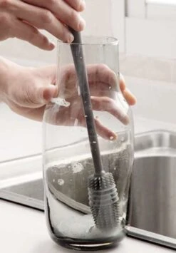 Merkloos Afwasborstel Voor Lange Glazen - Siliconenborstel Lange Glazen - Baby Flessenborstel - Duurzame Afwasborstel - Siliconen Afwasborstel -Huishoud Verkoop 834x1200