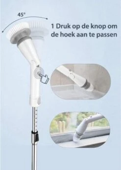 Elektrische Scrubber - Veelzijdige Schrobborstel - Elektrische Schoonmaakborstel - Binnen En Buiten Schoonmaken -Huishoud Verkoop 859x1200