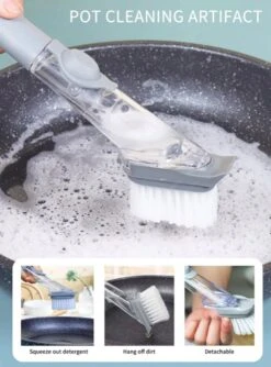 OXO Good Grips Afwasborstel Met Zeepdispenser -Huishoud Verkoop 887x1200