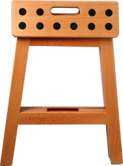 PUHLMANN - Inklapbare Kruk, JAMES, Hout, 41 Cm Hoog, Max 150 Kilo -Huishoud Verkoop 895x1200