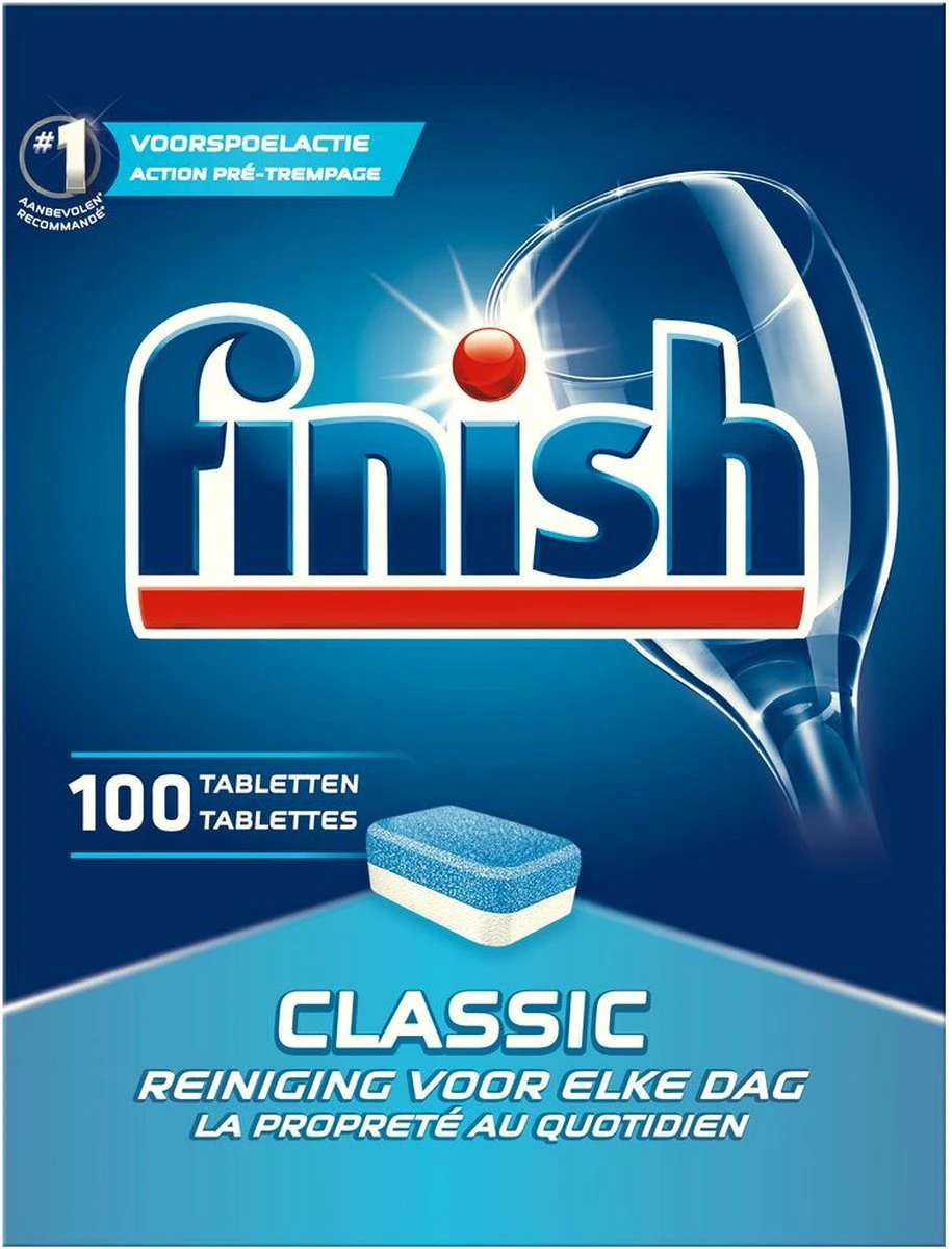 Finish Classic Regular Vaatwastabletten - 100 Stuks 3 Finish Classic Regular Vaatwastabletten - 100 Stuks