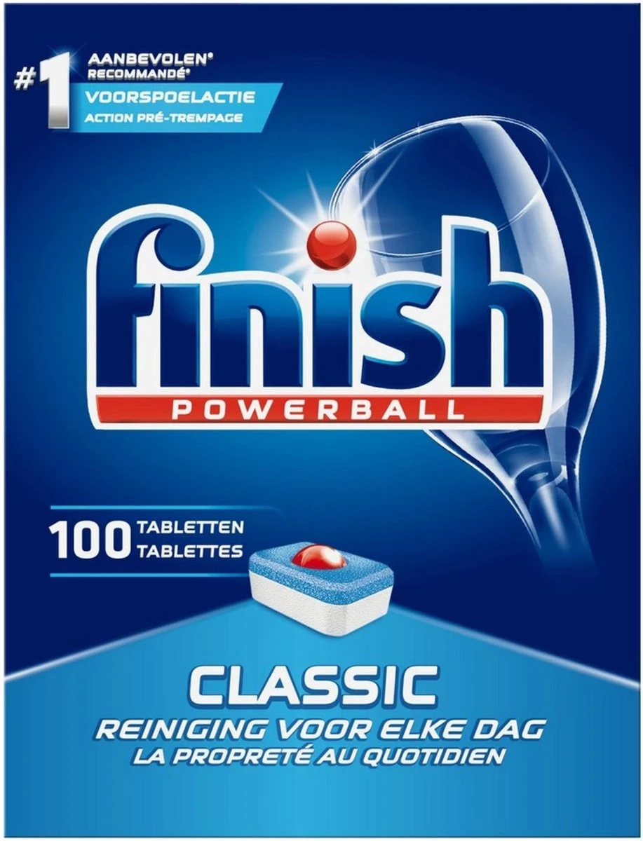Finish Classic Regular Vaatwastabletten - 100 Stuks 8 Finish Classic Regular Vaatwastabletten - 100 Stuks - Afbeelding 6