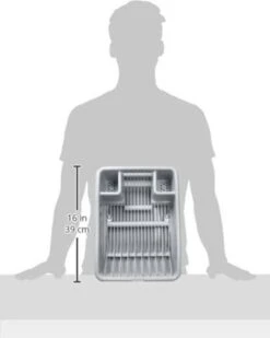 Curver Afdruiprek Met Met Lekbak Plateau - Kliksysteem - Afdruiprek Voor Afwas - Vaatwas Rek - Afdruiprek - 38x29x8,5 Cm - 2 Stuks -Huishoud Verkoop 958x1200 2
