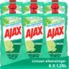 Ajax® Ajax Allesreiniger Limoen 6 X 1.25L - Voordeelverpakking -Huishoud Verkoop 960x1200 6