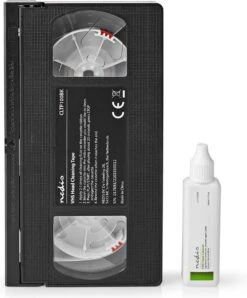 Nedis VHS-Reinigingscassette - 20 Ml - VHS-Koppen - Zwart -Huishoud Verkoop 993x1200