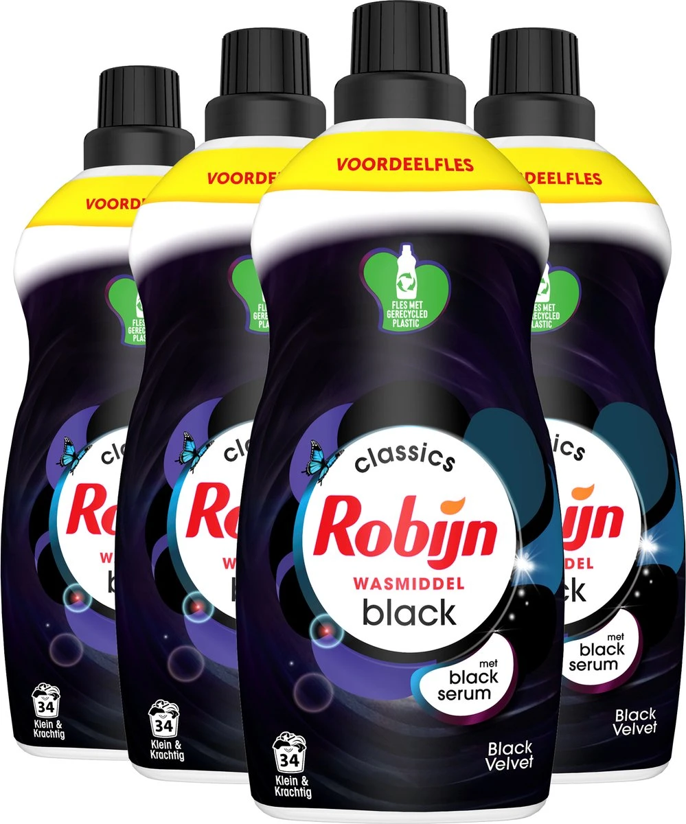 4x Robijn Klein & Krachtig Wasmiddel Black Velvet 1,19 Liter 10 4x Robijn Klein & Krachtig Wasmiddel Black Velvet 1,19 Liter - Afbeelding 8